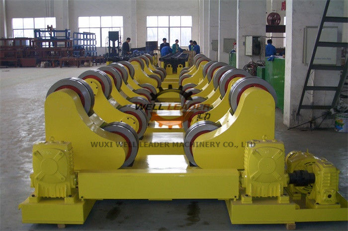 Boiler Conventional Welding Rotator , 10 Ton Pipe Rollers For Welding