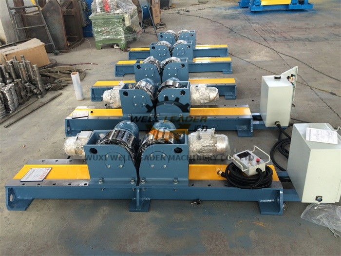 PU Wheel Automatic Tank Turning Rolls With Control Cabinet 10 Ton