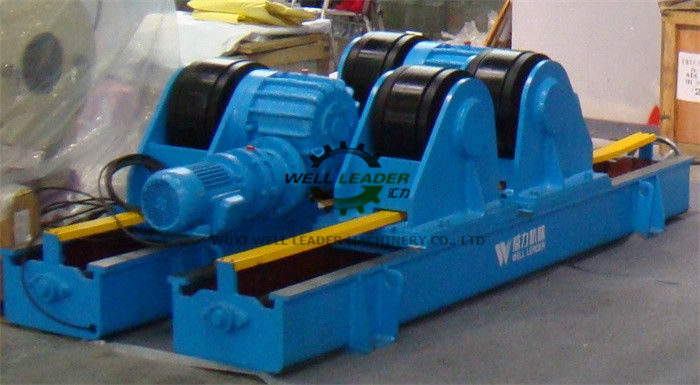 Rubber Coated Welding Turning Rolls Support Tubes / Cylinders / Pipes Rotating