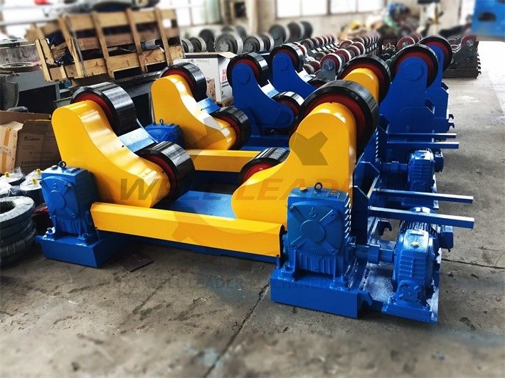 Standard 20 Ton Industrial Pipe Welding Rotator PU Rollers For 20m Pipes Welding