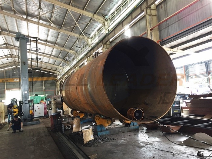 20000 Kgs Self Alignment Heavy Duty Pipe Rollers Automatic Suits Tank Diameter Max 3800mm