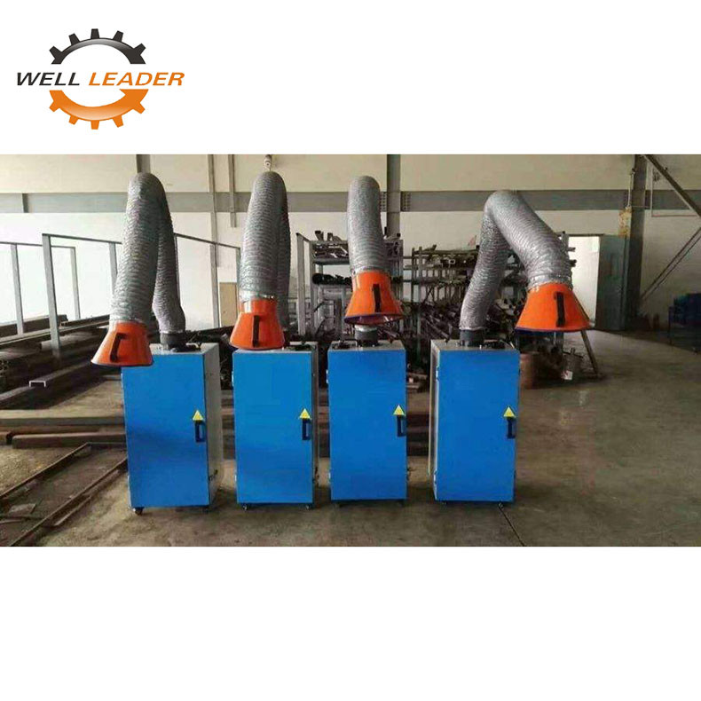 Portable Welding Fume Collector Mobile Dust Collector Extractor With Self Cleaning System