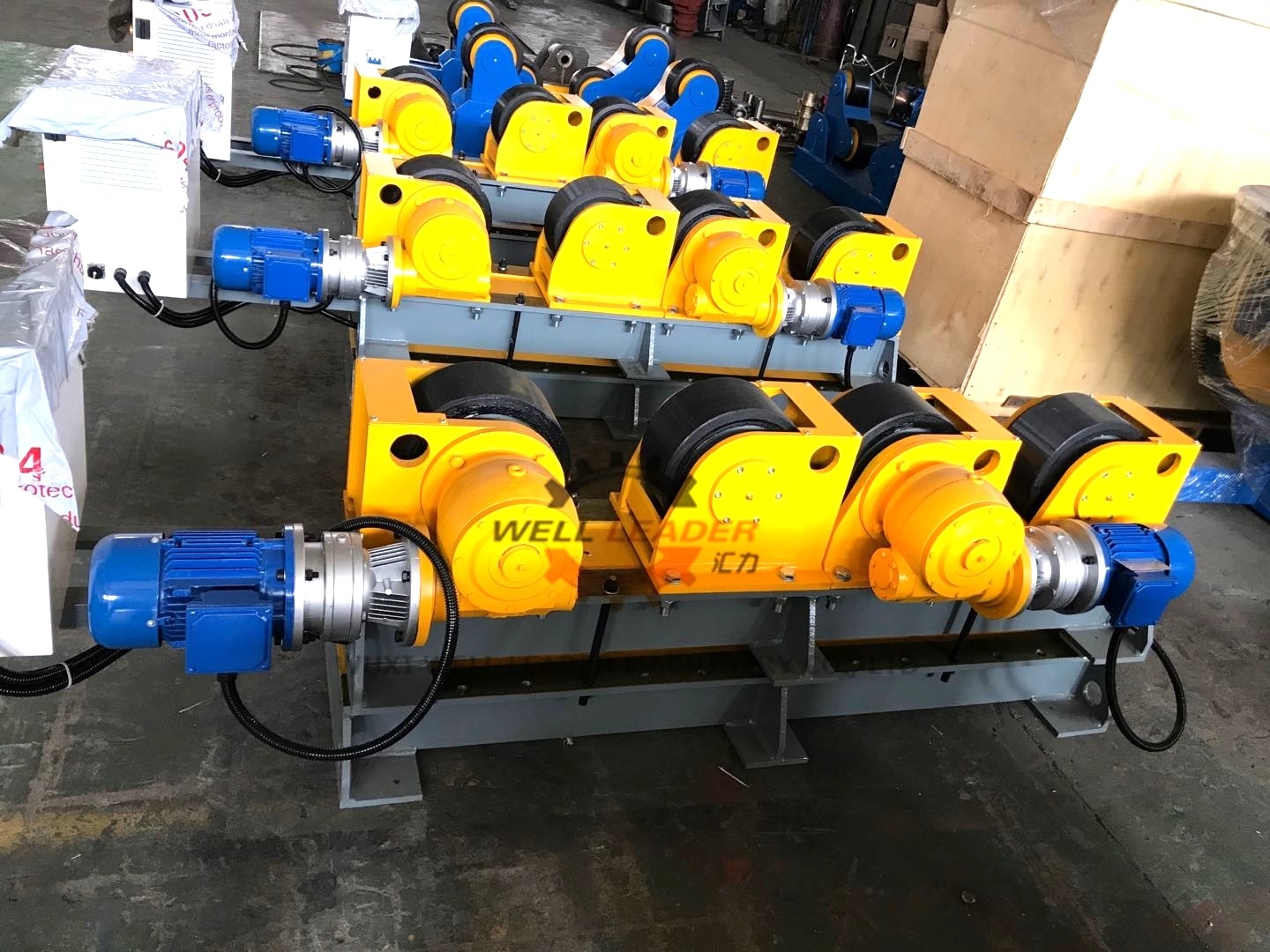 WL adjustable pipe turning rolls rotator roller for 5000kgs pipe welding
