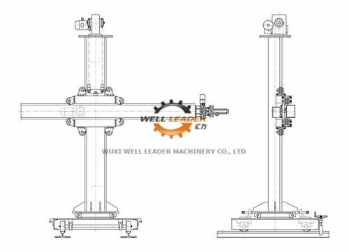Manual Column And Boom Welding Machine 180 Dgr Rotation With Lock 1.5*1.5M
